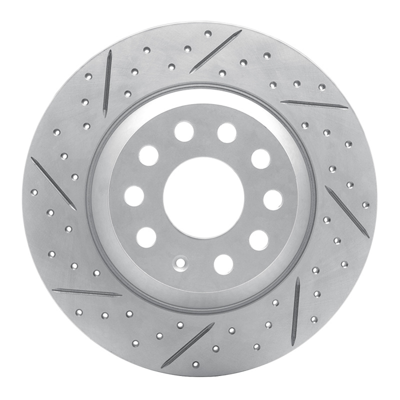 Audi TT Quattro Brake Rotor (1) - Rear Left - DFC - Geoperformance Rotor - Drilled and Slotted - `16-`25
