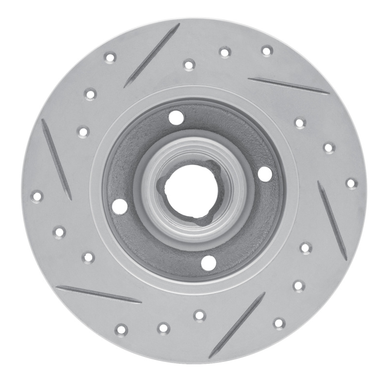 Volkswagen Golf Brake Rotor (1) - Rear Right - DFC - Geoperformance Drilled & Slotted - `85-`02