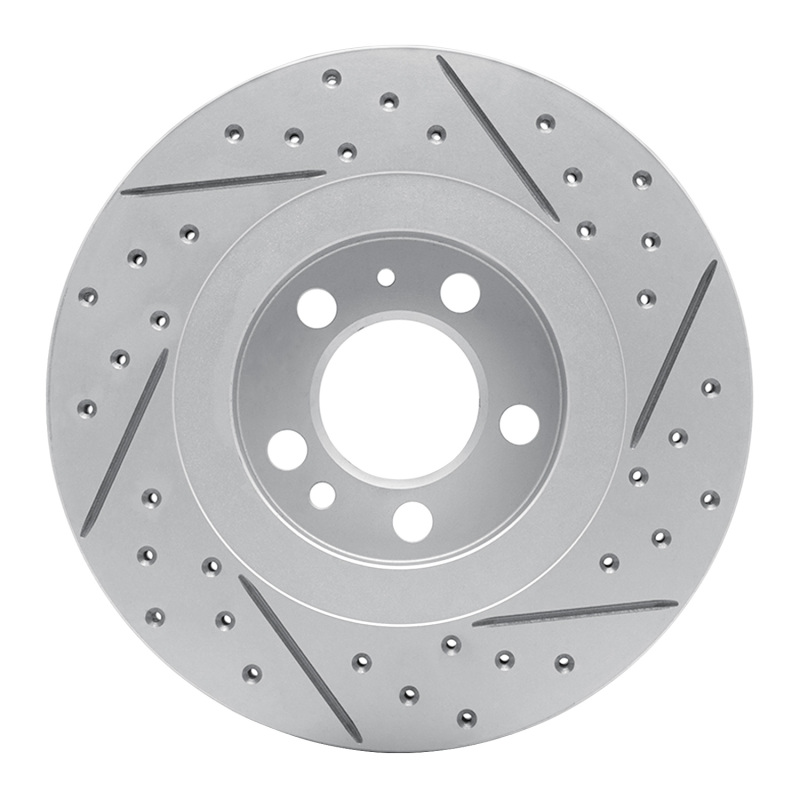 Volkswagen Golf Brake Rotor (1) - Front Left - DFC - Geoperf Drilled & Slotted - `98-`15