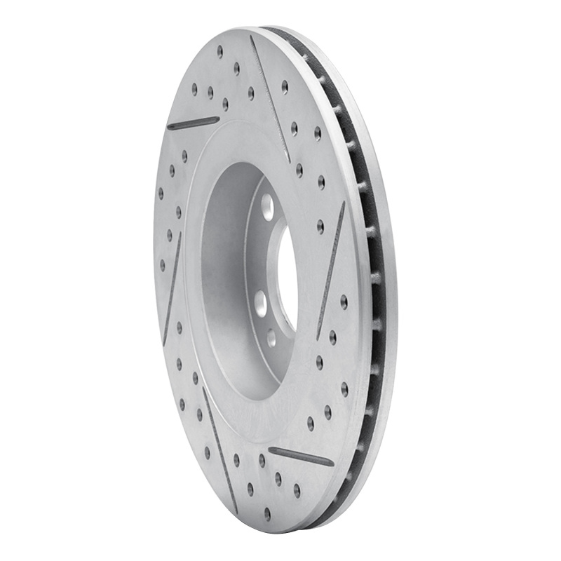 Volkswagen Golf Brake Rotor (1) - Front Left - DFC - Geoperf Drilled & Slotted - `98-`15