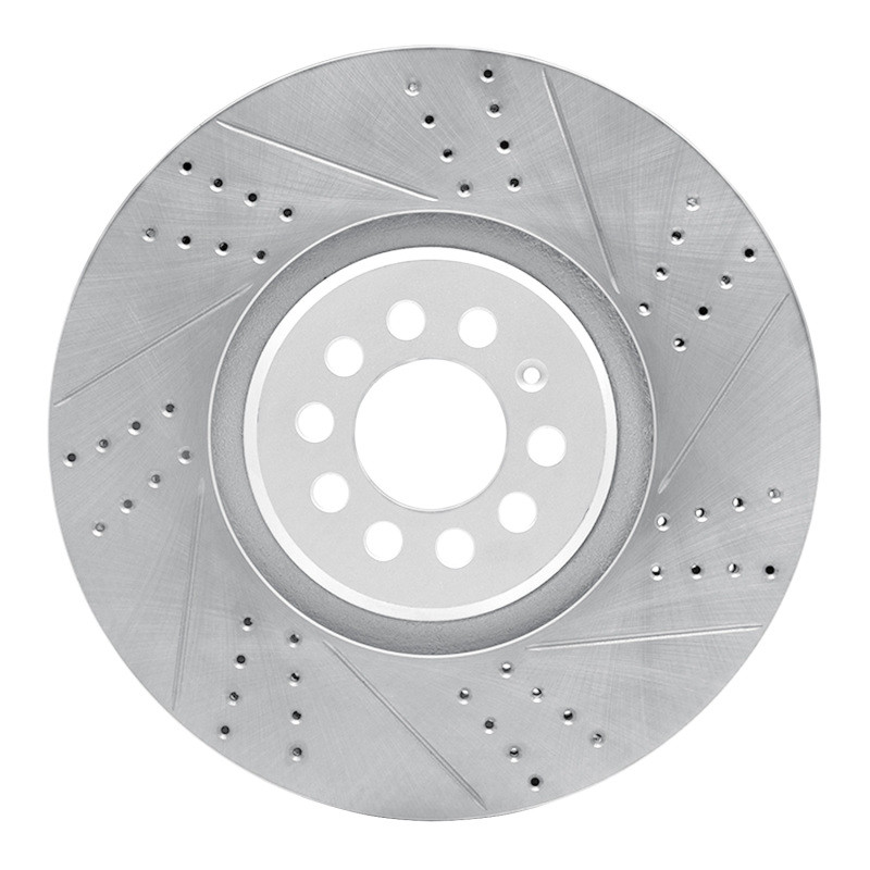 Audi TT Quattro Brake Rotor (1) - Right Front - DFC - Geoperformance Drilled & Slotted - `04-`06