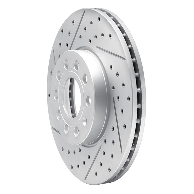 Audi Q2 Brake Rotor (1) - Front Left - DFC - Geoperformance - Drilled & Slotted - `05-`25