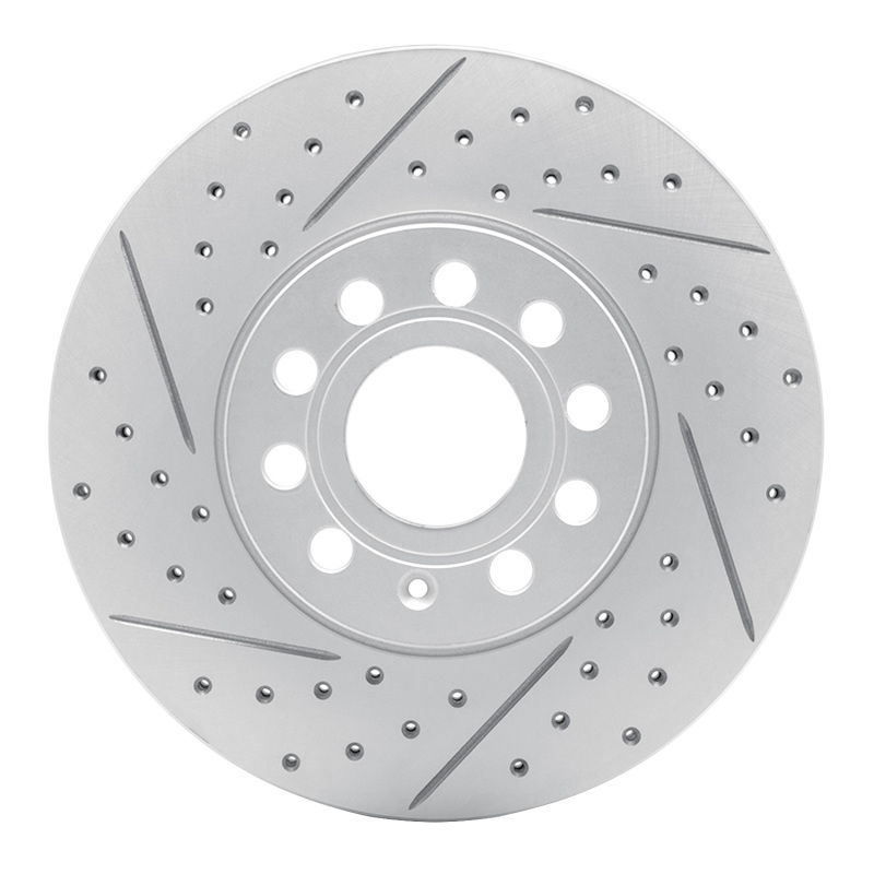 Audi Q2 Brake Rotor (1) - Front Left - DFC - Geoperformance - Drilled & Slotted - `05-`25