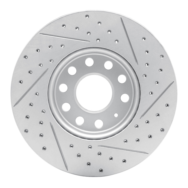 Audi Q2 Brake Rotor (1) - Front Left - DFC - Geoperformance - Drilled & Slotted - `05-`25