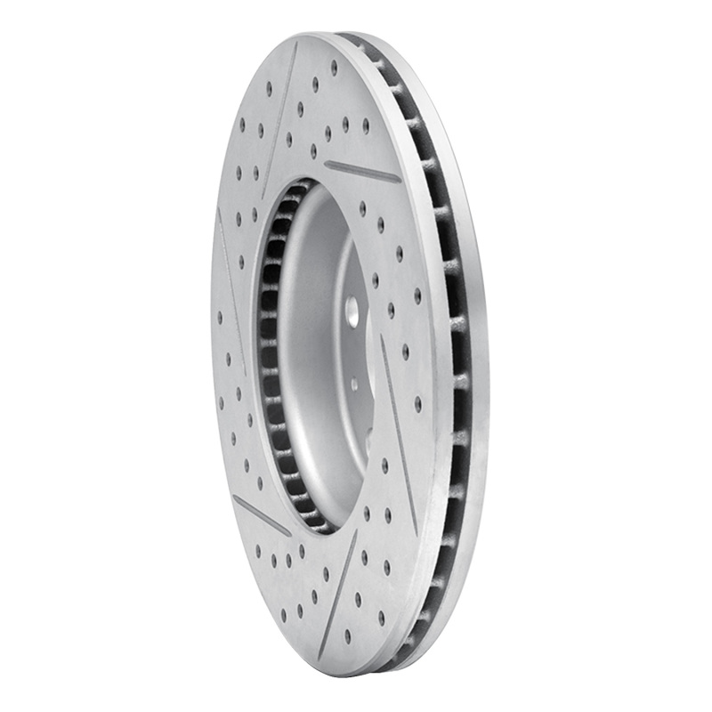 Audi A3 Brake Rotor (1) - Front Right - DFC - Geoperformance Drilled & Slotted - `05-`25