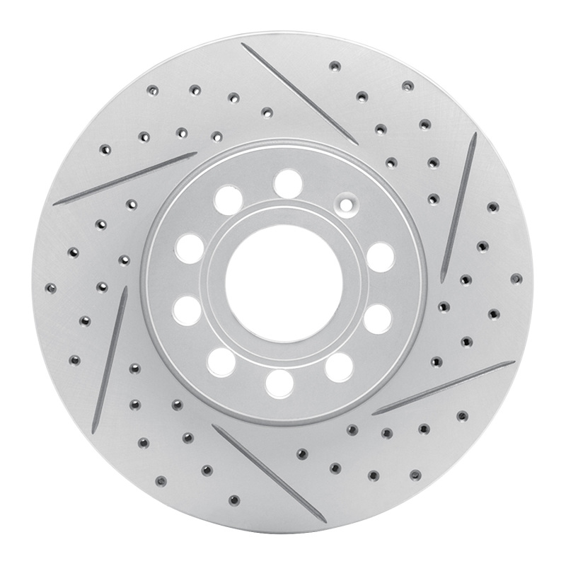 Audi A3 Brake Rotor (1) - Front Right - DFC - Geoperformance Drilled & Slotted - `05-`25