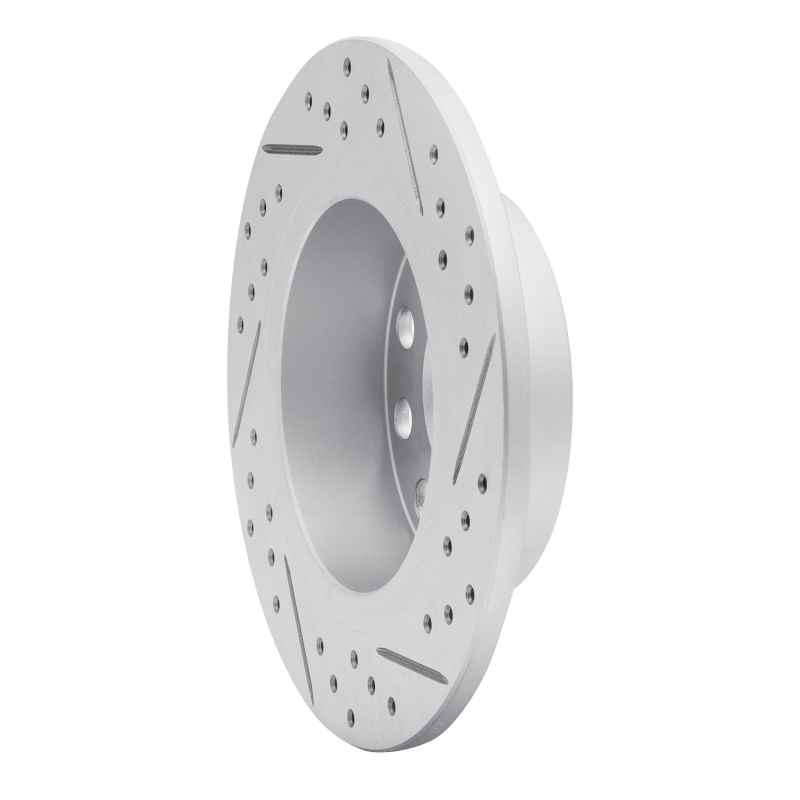 Audi A3 Brake Rotor (1) - Rear Left - DFC - Drilled & Slotted Geoperformance - `10-`19