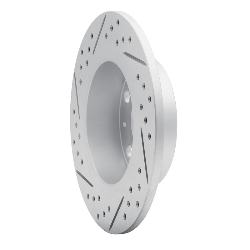 Audi A3 Brake Rotor (1) - Rear Right - DFC - Drilled & Slotted Geoperformance - `10-`19