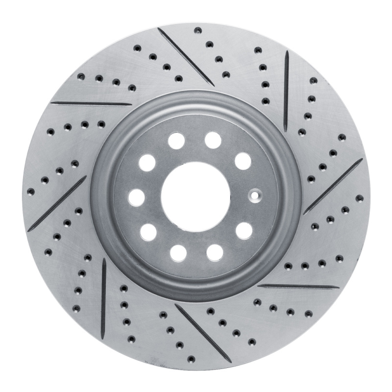 Audi A3 Quattro Brake Rotor (1) - Front Right - DFC - Drilled & Slotted Geoperformance - `12-`25