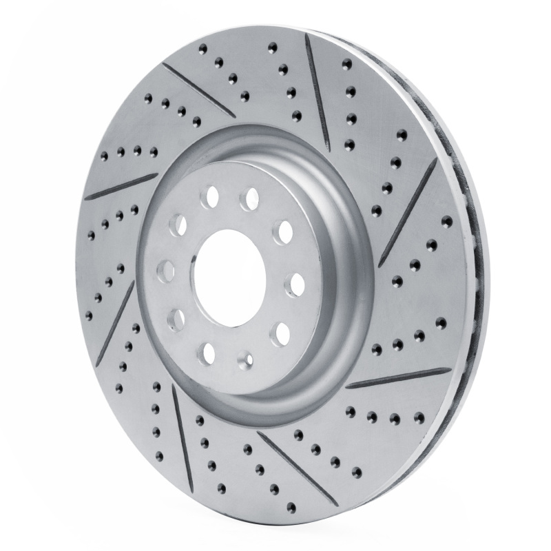 Audi A3 Quattro Brake Rotor (1) - Front Right - DFC - Drilled & Slotted Geoperformance - `12-`25