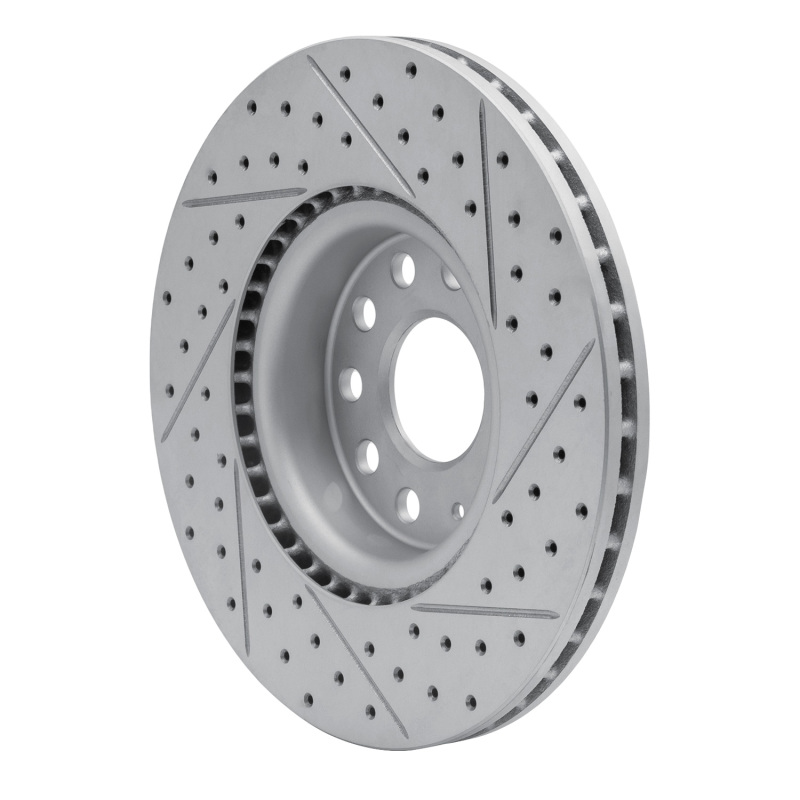 Audi Q2 Brake Rotor (1) - Front Left - DFC - Drilled & Slotted Geoperformance Rotor - `05-`25