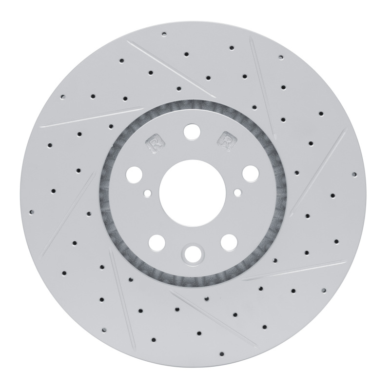 Lexus IS Brake Rotor (1) - Front Right - DFC - Drilled & Slotted Geoperformance - `06-`20