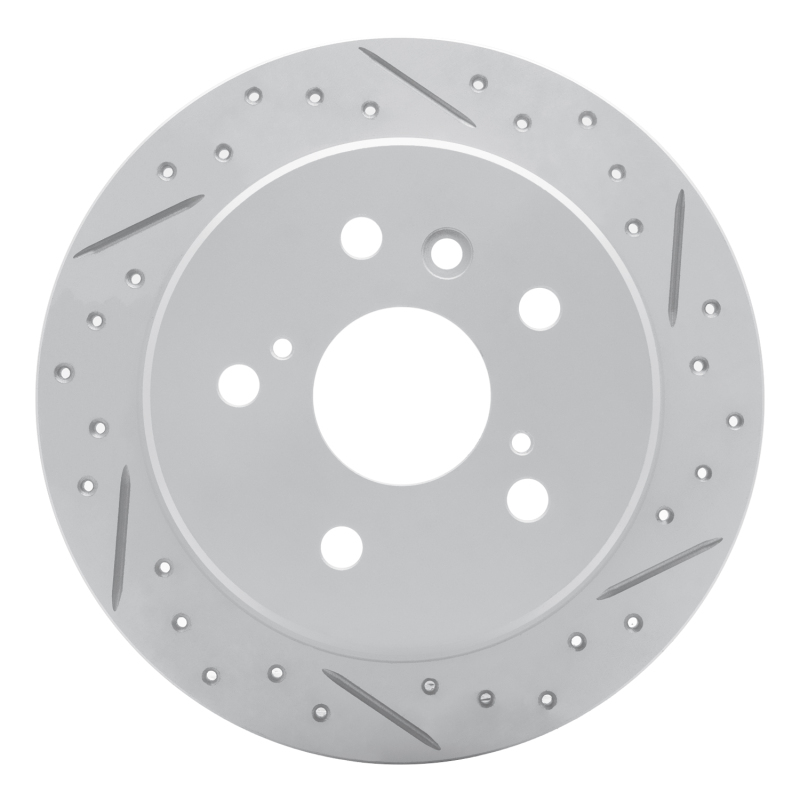 Lexus ES300 Brake Rotor (1) - Rear Right - DFC - Drilled & Slotted Geoperformance - `92-`03
