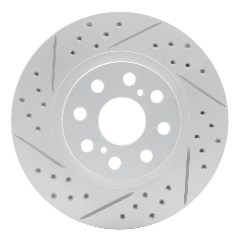 Toyota MR2 Spyder Brake Rotor (1) - Rear Left - DFC - Drilled & Slotted Geoperformance - `00-`05