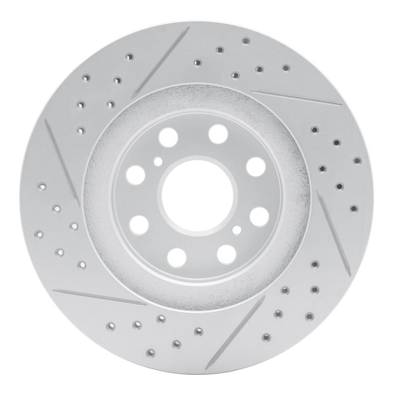 Toyota MR2 Spyder Brake Rotor (1) - Rear Right - DFC - Drilled & Slotted Geoperformance - `00-`05