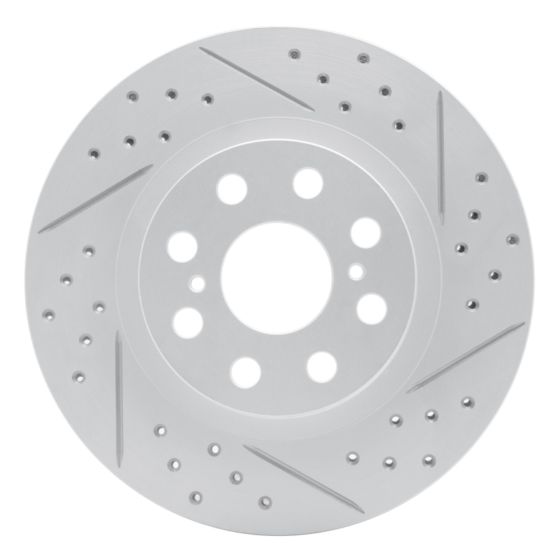 Toyota MR2 Spyder Brake Rotor (1) - Rear Right - DFC - Drilled & Slotted Geoperformance - `00-`05