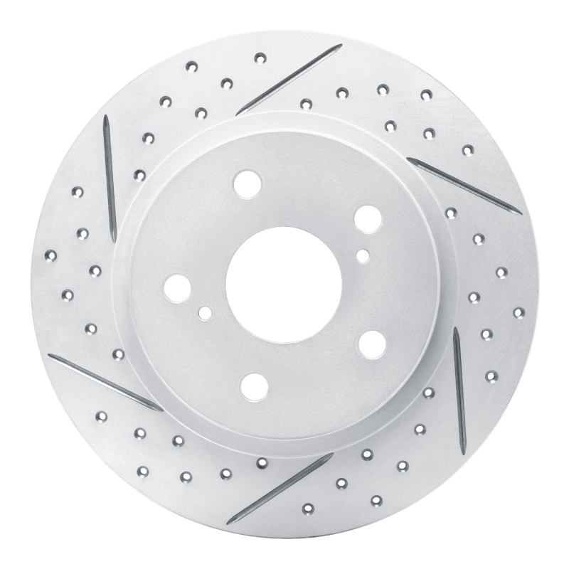 Pontiac Vibe Brake Rotor (1) - Rear Left - DFC - Drilled & Slotted Geoperformance - `08-`18