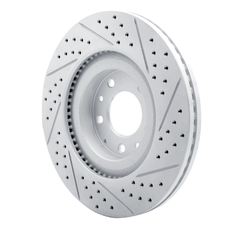 Mazda Cx-9 Brake Rotor (1) - Front Left - DFC - Drilled & Slotted Geoperformance - `07-`15