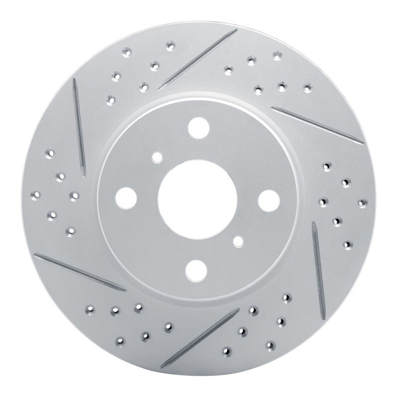 Scion iQ Brake Rotor (1) - Front Left - DFC - Drilled & Slotted Geoperformance - `12-`15
