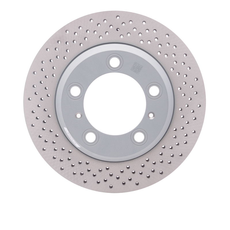 Porsche Cayman Brake Rotor (1) - Rear - DFC - Hi-Carbon Alloy Geomet Coated Rotor - Drilled - `05-`23