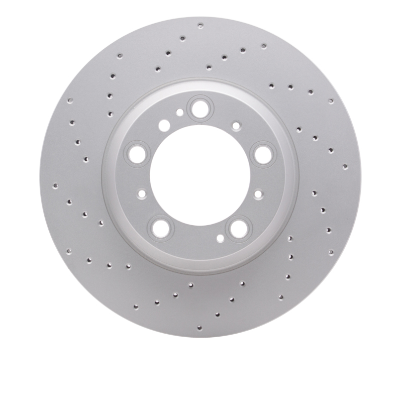 Porsche 911 Brake Rotor (1) - Rear - DFC - Geomet Coated Rotors - Drilled - `99-`23