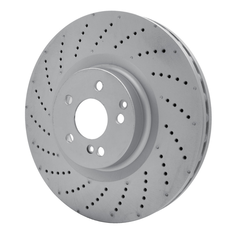 Mercedes-Benz E550 Brake Rotor (1) - Front - DFC - Hi-Carbon Alloy Geomet Coated Drilled - `08-`21