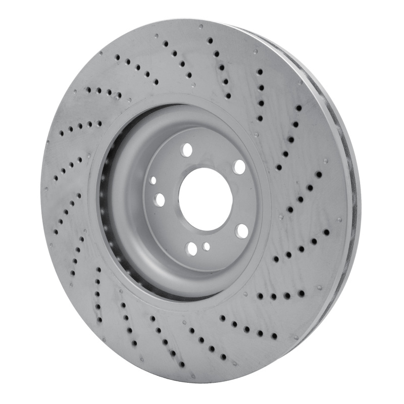 Mercedes-Benz E550 Brake Rotor (1) - Front - DFC - Hi-Carbon Alloy Geomet Coated Drilled - `08-`21