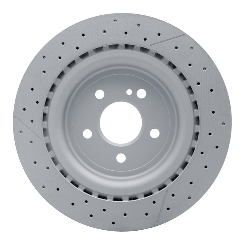 Mercedes-Benz SLC43 AMG Brake Rotor (1) - Rear - DFC - Drilled and Slotted Hi-Carbon Alloy Geomet Coated - `12-`20