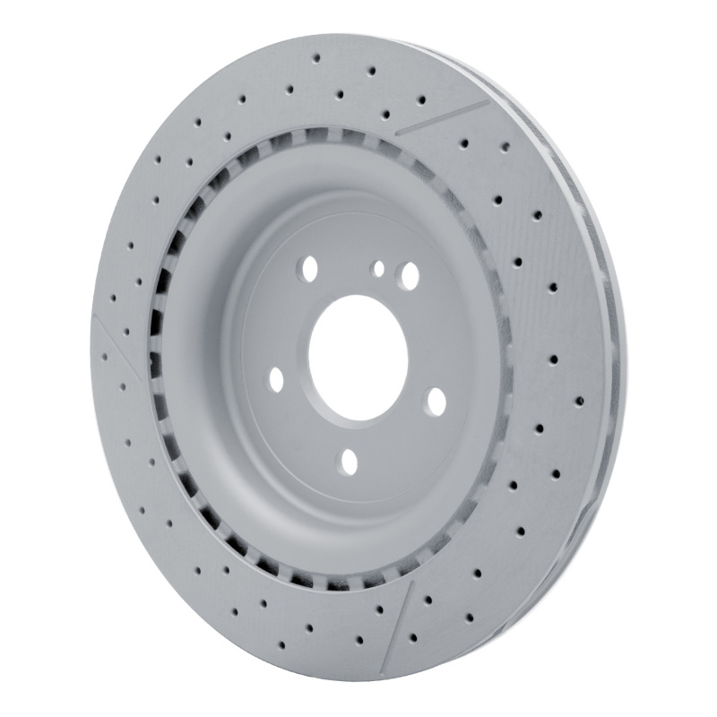 Mercedes-Benz SLC43 AMG Brake Rotor (1) - Rear - DFC - Drilled and Slotted Hi-Carbon Alloy Geomet Coated - `12-`20