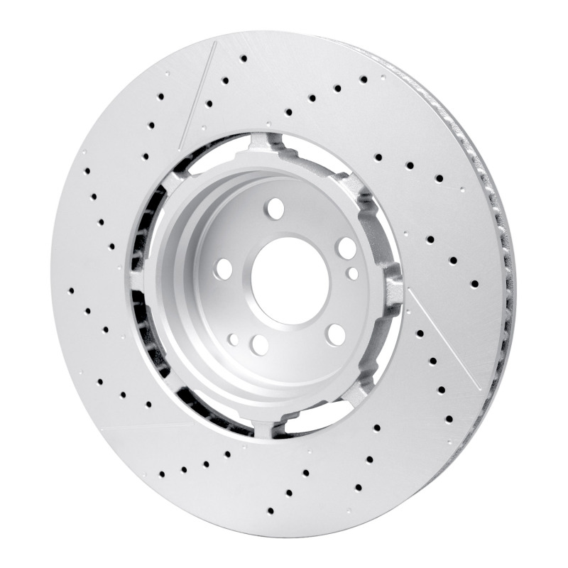 Mercedes-Benz Gle63 AMG S Brake Rotor (1) - Rear - DFC - Drilled & Slotted Hi-Carbon Alloy GEOMET - `21-`25