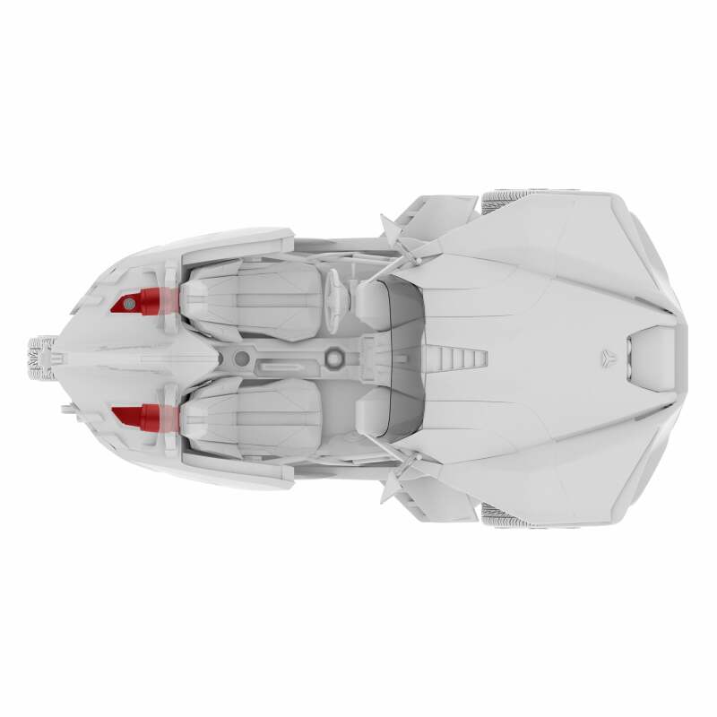 Polaris Slingshot Speaker Enclosures - Headrest - DS18 - SLG-HD6V2 with RGB LED Lighting - Matte Black - `15-`27