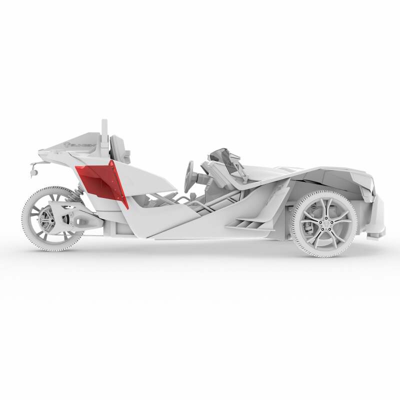 Polaris Slingshot Loaded Subwoofer Enclosure - Rear - DS18 - NXL-10SUB/BK - `15-`27