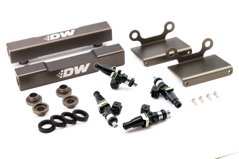 Subaru Legacy Fuel Rail Upgrade Kit - DeatschWerks - Side Feed to Top Feed Conversion with 1500cc Injectors - `04-`06