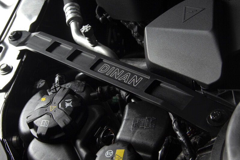 BMW M240i Strut Tower Braces - Front - Dinan - Aluminum - Black - `19-`26