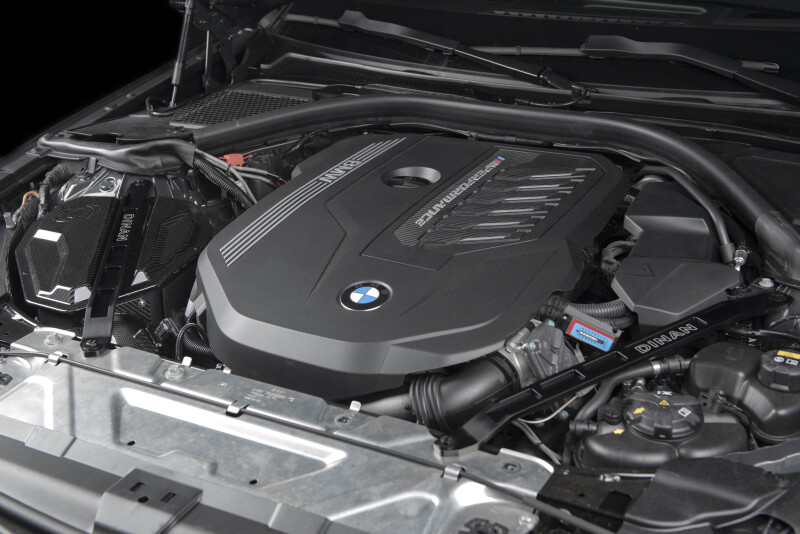 BMW M240i Strut Tower Braces - Front - Dinan - Aluminum - Black - `19-`26