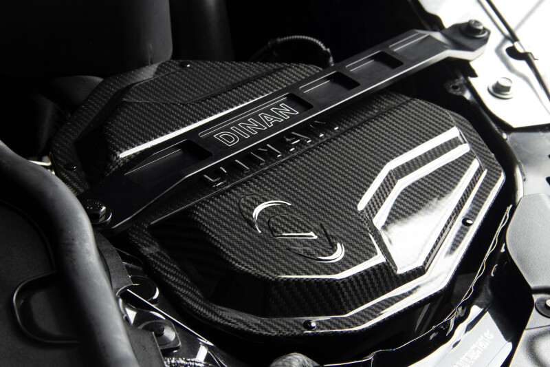 BMW M240i Strut Tower Braces - Front - Dinan - Aluminum - Black - `19-`26