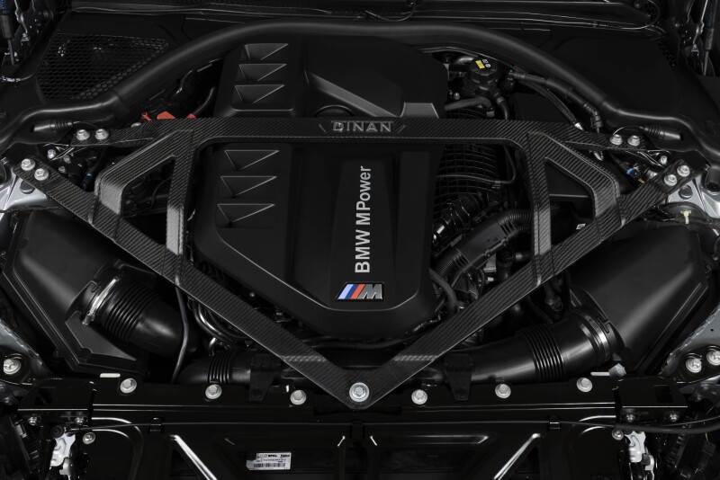 BMW M3 Strut Tower Brace - Dinan - G8x M3/M4 - Matte Carbon Fiber - `21-`26