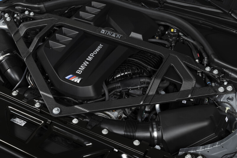 BMW M3 Strut Tower Brace - Dinan - G8x M3/M4 - Matte Carbon Fiber - `21-`26