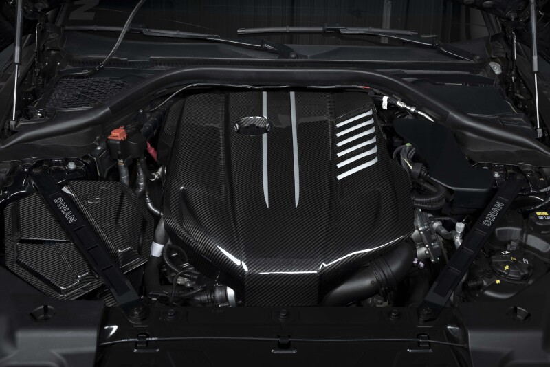 Toyota GR Supra Strut Tower Braces - Front - Dinan - Black - `20-`26