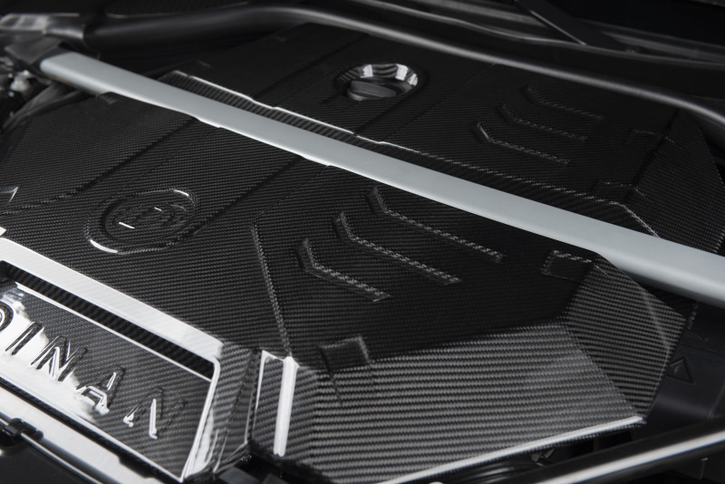 BMW X3 M Engine Cover - Dinan - 2x2 Carbon Fiber - Carbon Fiber - `20-`25