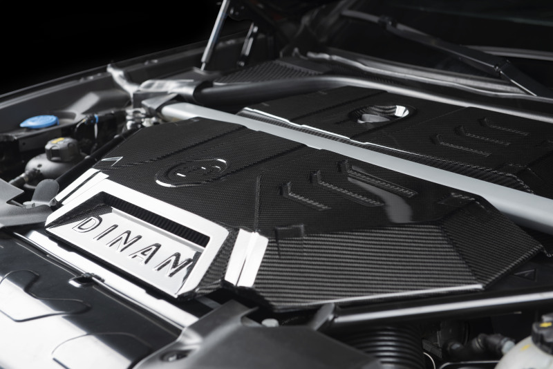 BMW X3 M Engine Cover - Dinan - 2x2 Carbon Fiber - Carbon Fiber - `20-`25