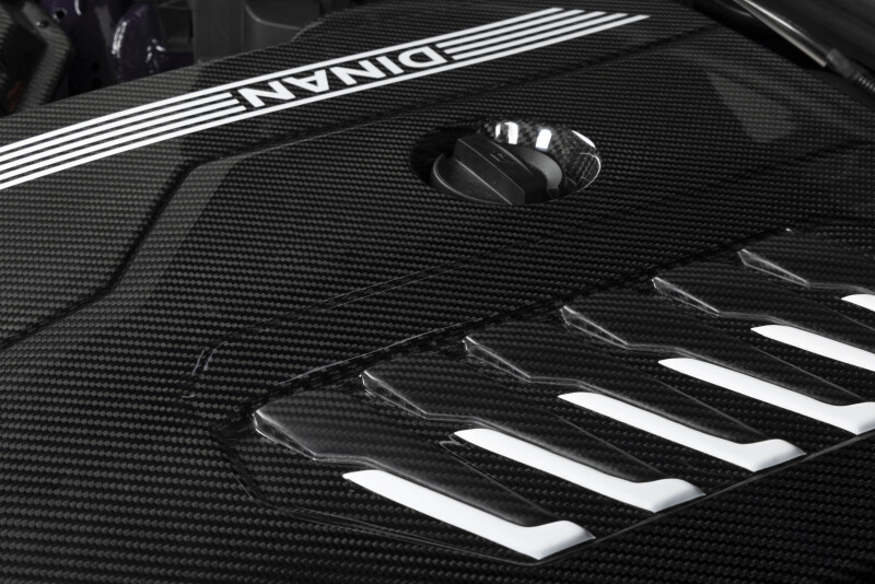 BMW X4 M40i Engine Cover - Dinan - Gloss Twill Carbon Fiber - Gloss Carbon Fiber - `20-`26