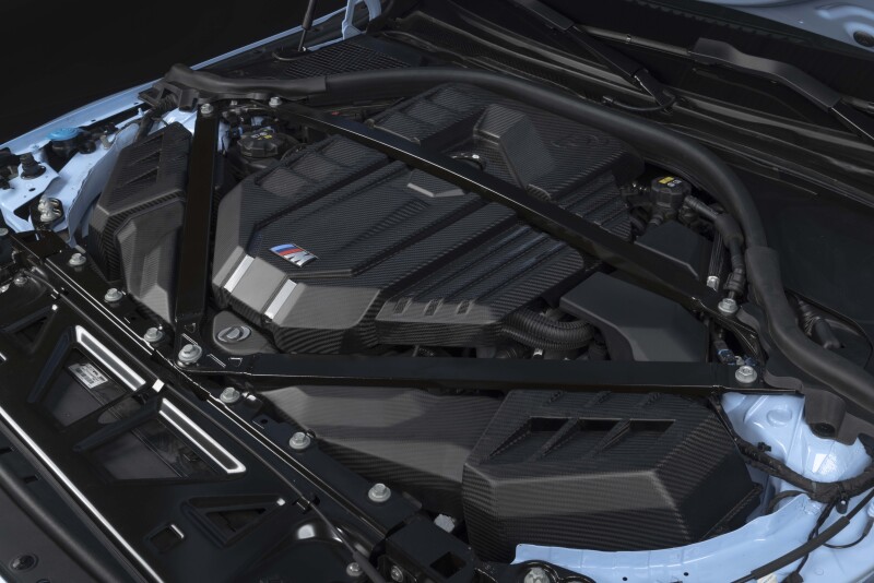 BMW M4 Engine Cover - Dinan - Carbon Fiber S58 - Matte-Gloss - `21-`26