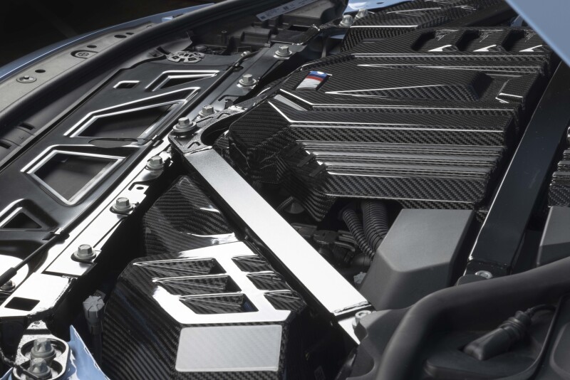 BMW M2 Engine Cover - Dinan - Carbon Fiber S58 - Gloss-Matte Carbon Fiber - `21-`26