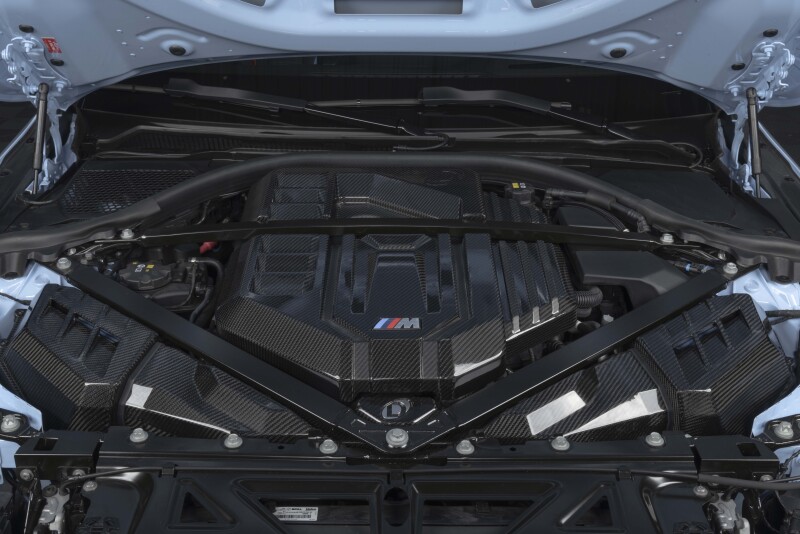 BMW M2 Engine Cover - Dinan - Carbon Fiber S58 - Gloss-Matte Carbon Fiber - `21-`26