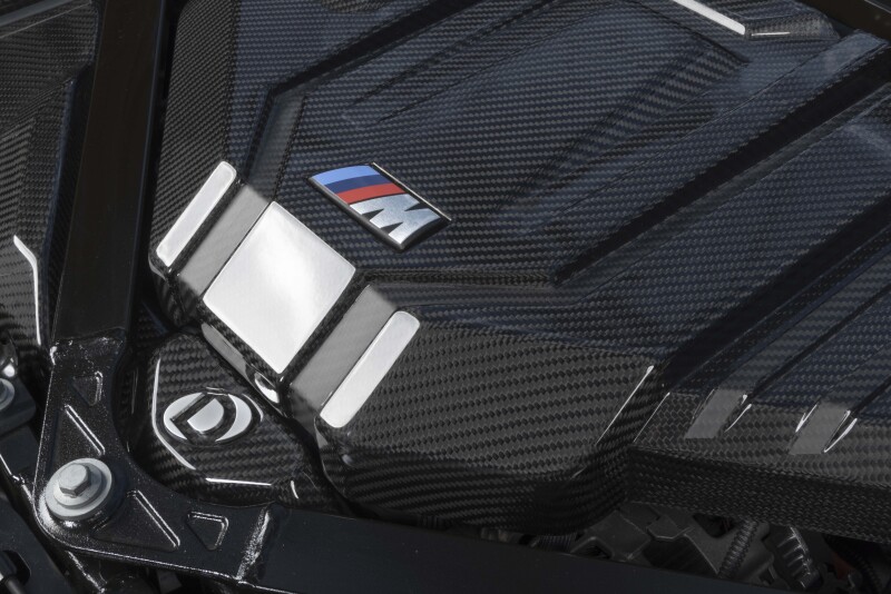 BMW M3 Engine Cover - Dinan - Carbon Fiber S58 - Gloss-Matte Carbon Fiber - `21-`26