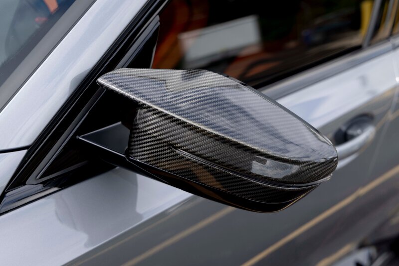 BMW M2 Mirror Covers - Dinan - Clear-coated Carbon, 2x2 Gloss Twill - Carbon Fiber - `21-`26