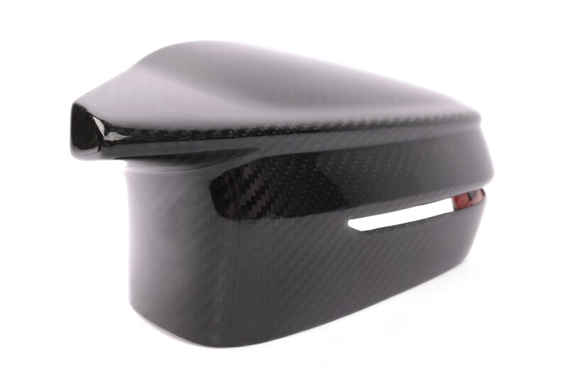 BMW M4 Mirror Covers - Dinan - Clear-coated Carbon, 2x2 Gloss Twill - Carbon Fiber - `21-`26