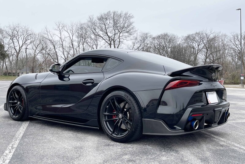 Toyota GR Supra Rear Deck Spoiler - Dinan - Premium Carbon Trunk Spoiler - Carbon Fiber - `20-`26