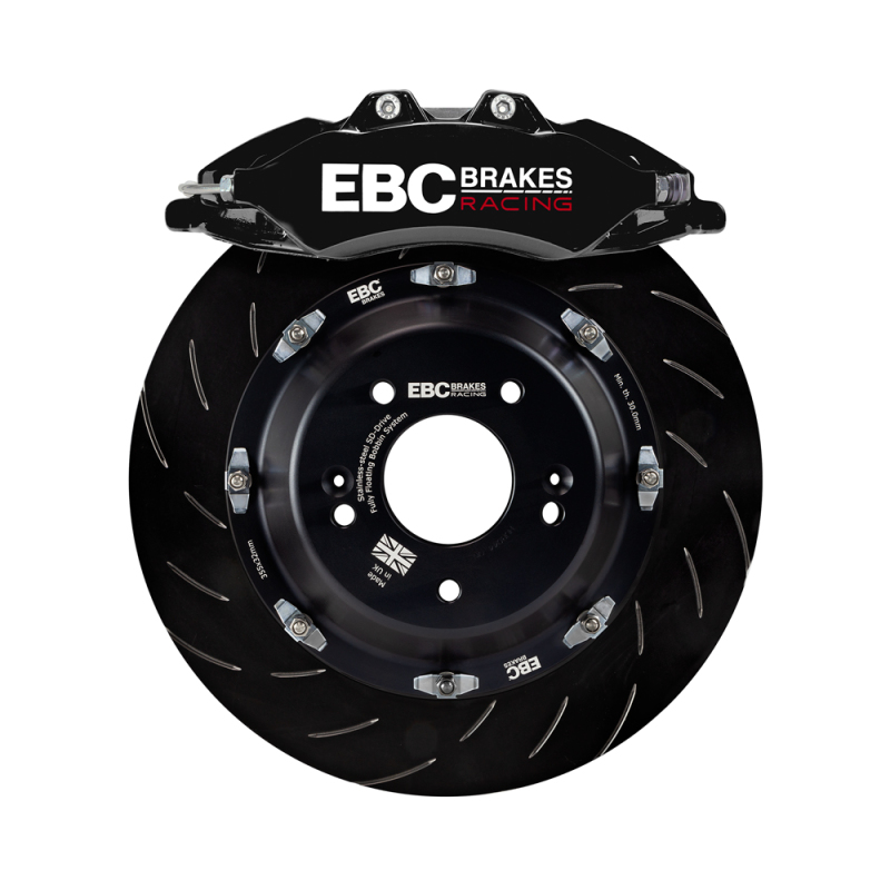 Toyota GR Supra Brake Kit - Front - EBC - 380mm Rotors + Apollo-6 Calipers - Black - `19-`27